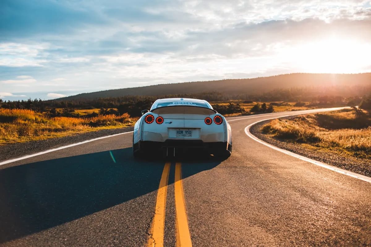 race car on track